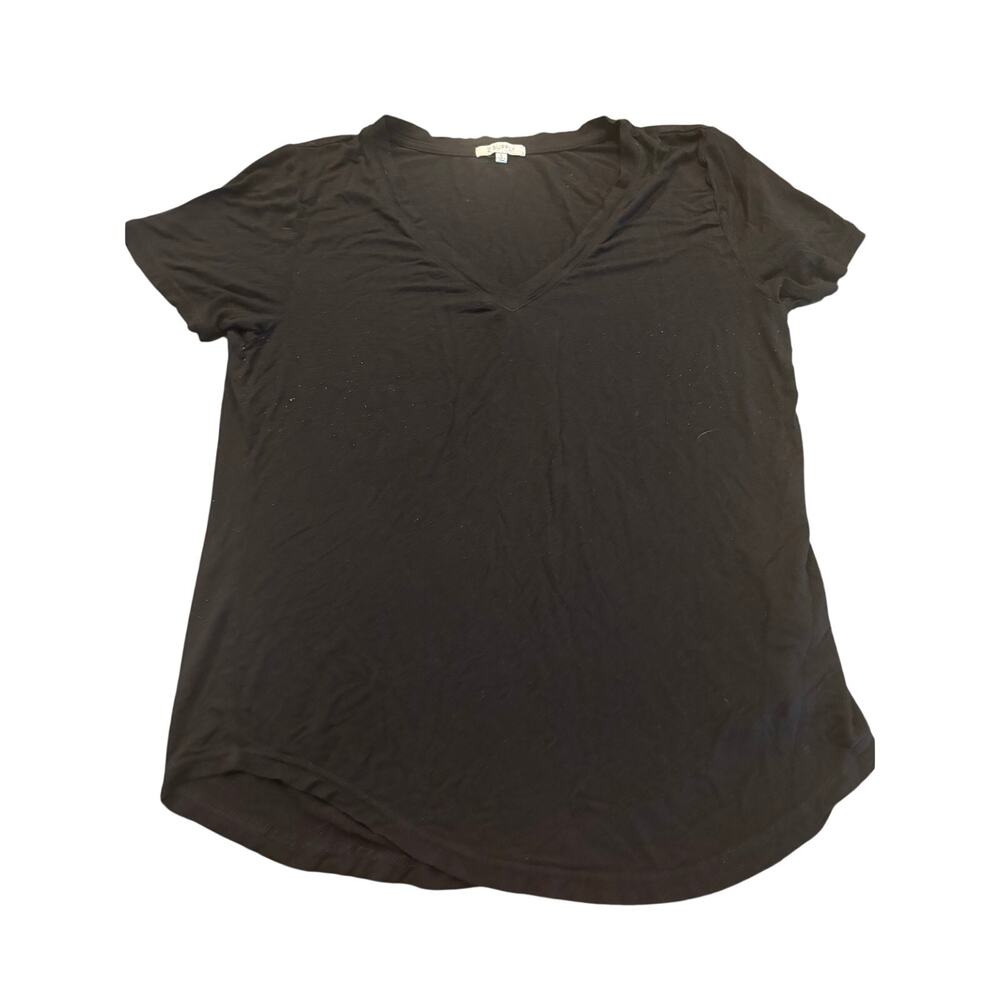 Z Supply Black V-Neck T-Shirt Size L